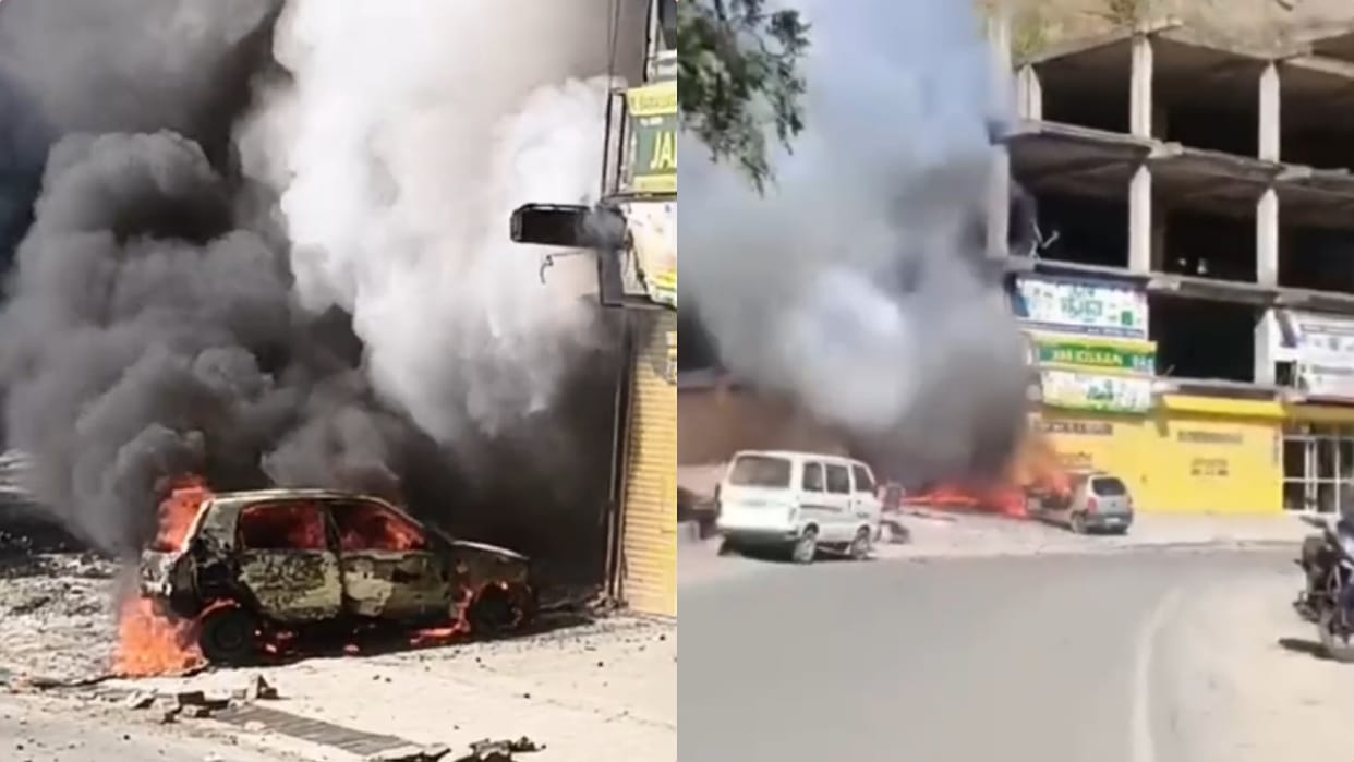 solan shamti bypass firecracker warehouse fire maruti car