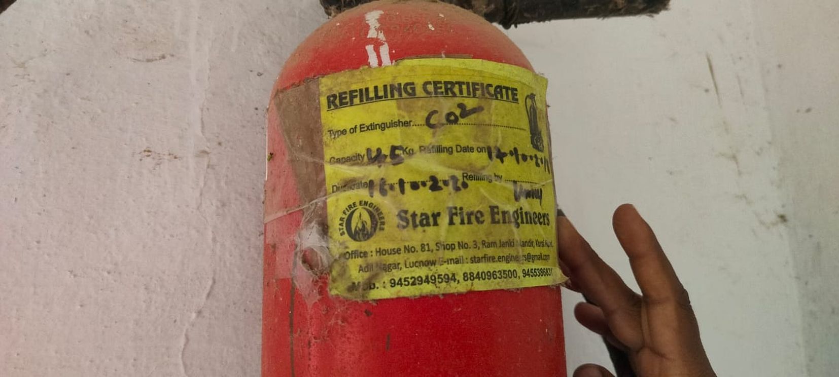 Fire extinguishers not changed even after four years of being inactive