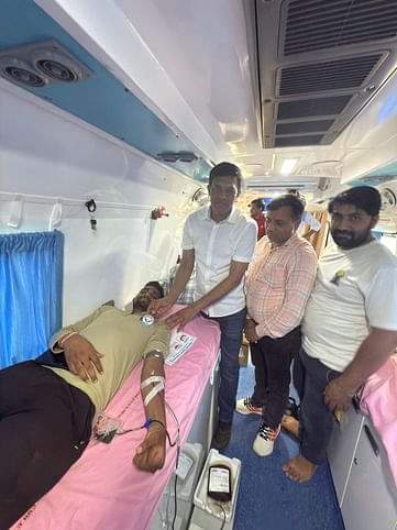 रक्तदान सबसे बड़ा पुण्य का कार्य : अभिमन्यु Donating blood is the greatest virtuous act: Abhimanyu