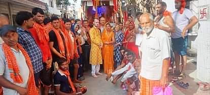 Rewari News: मां वैष्णो देवी जा रहे पदयात्री रेवाड़ी पहुंचे Pilgrims going to Maa Vaishno Devi reached Rewari