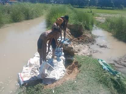 Sant Kabir Nagar News: टूटी नहर की मरम्मत हुई किसानों को मिली राहत Broken canal repaired, farmers got relief