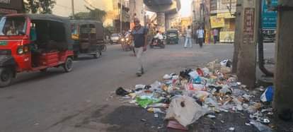 Rohtak News: सीएम के स्वच्छता अभियान को एक दिन बाद ही किया कचरा Chief Minister Nayab Saini's cleanliness campaign was thrown into the trash after just one day