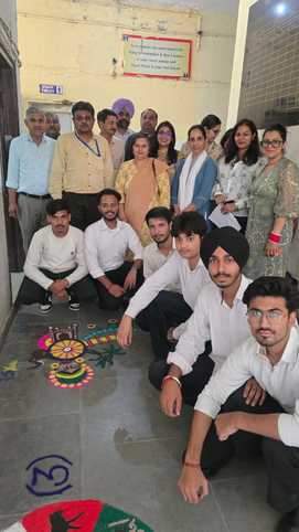 Ambala News: रंगोली प्रतियोगिता में भूपिंद्र, अमन, गौरव, योगेश की टीम प्रथम Team Bhupinder, Aman, Gaurav, Yogesh came first in Rangoli competition
