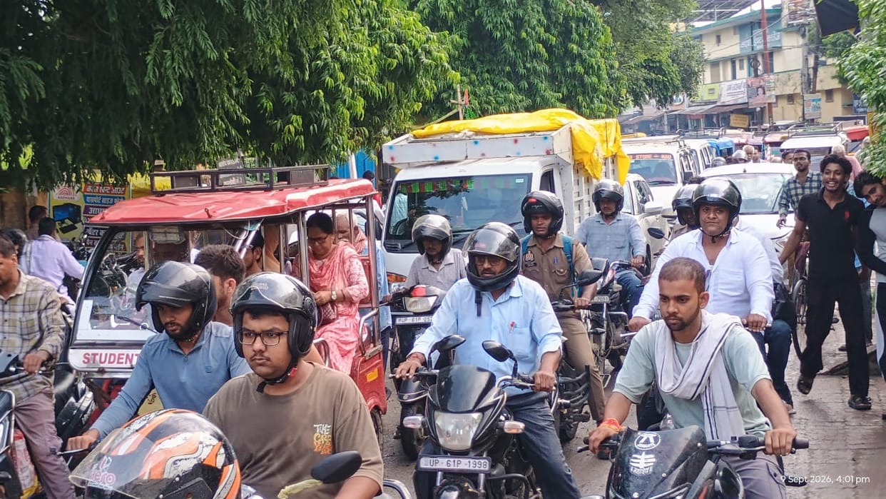 Traffic system disrupted for two and a half hours.