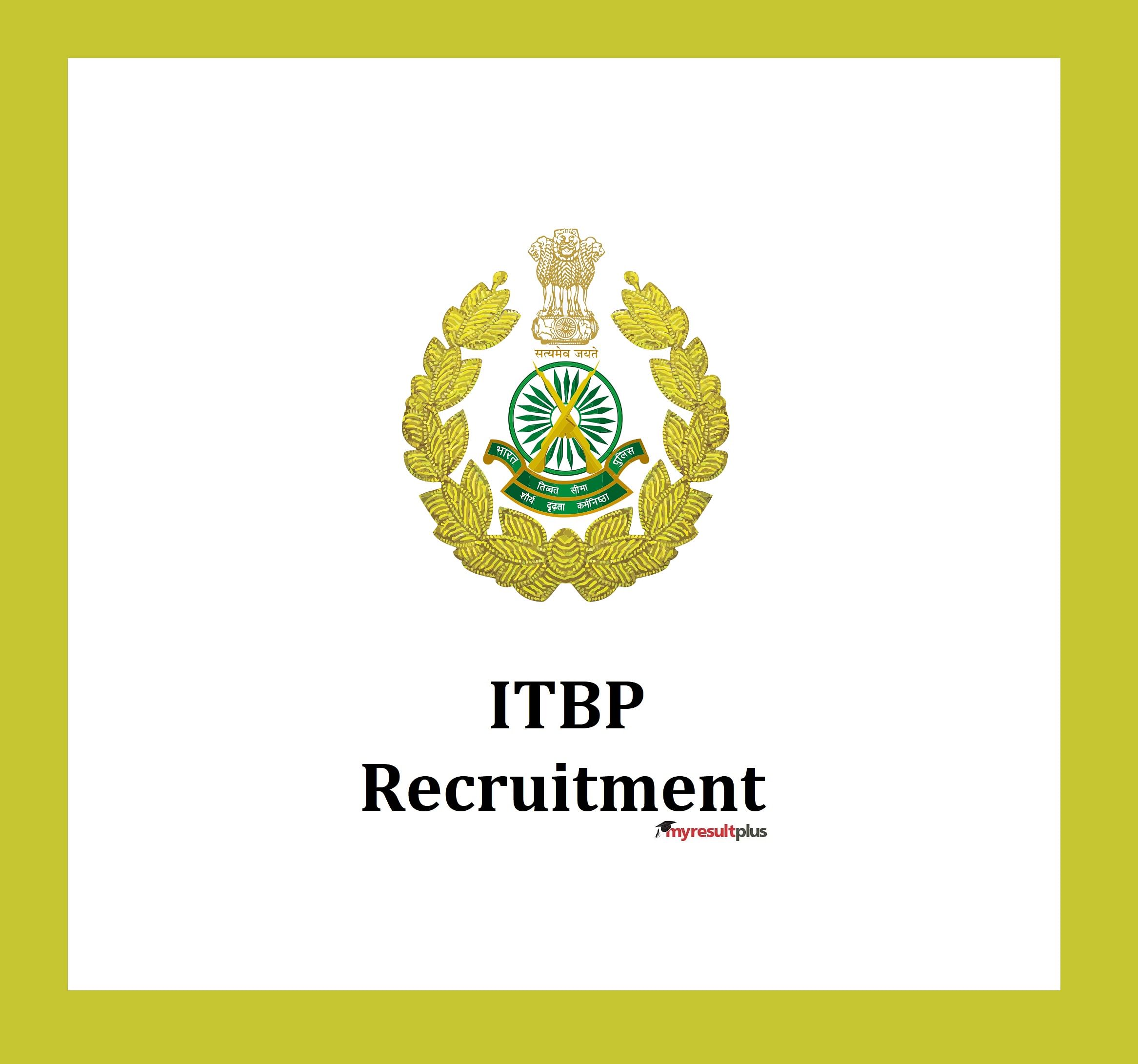 ITBP Recruitment 2022: Few Hours Left to Register for ASI Stenographer Posts, Apply Here