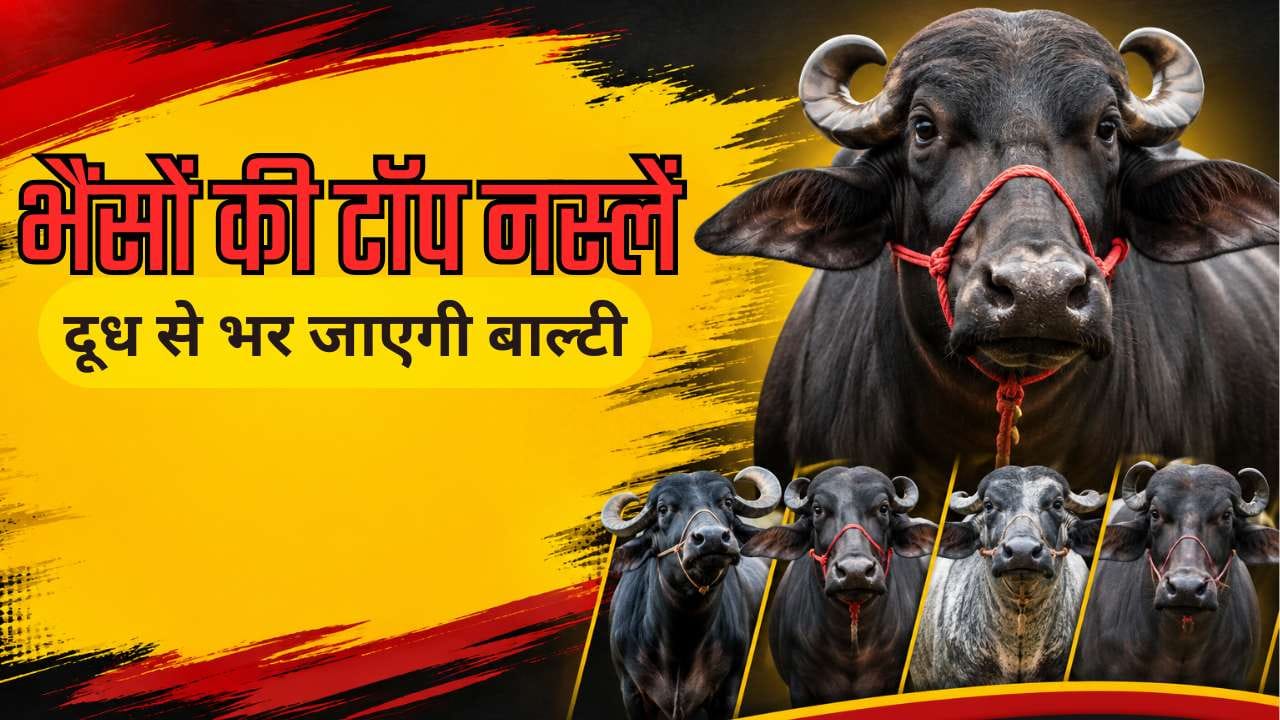 Buffalo Breeds: दूध से भर देंगी बाल्टी, भैंसों की इन 5 नस्लों से होगी तगड़ी कमाई, जानें खासियत...