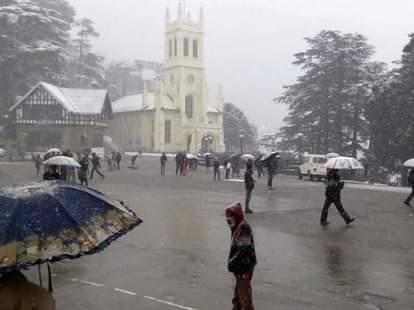 हिमाचल में फिर बर्फबारी के आसार, पढ़ें अपडेट snowfall forecast for himachal, read update.