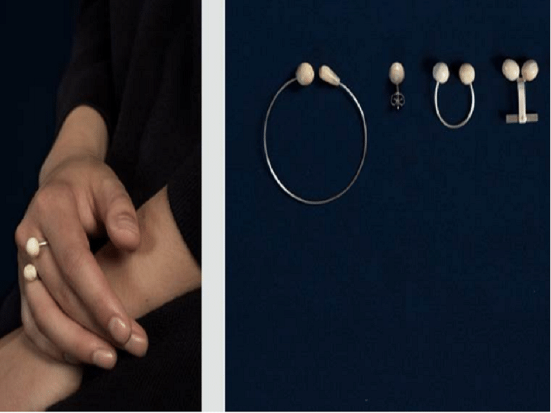A fashion student from Luxembourg is making jewellery from human teeth
