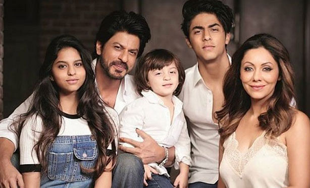 family picture of Shah Rukh Khan 