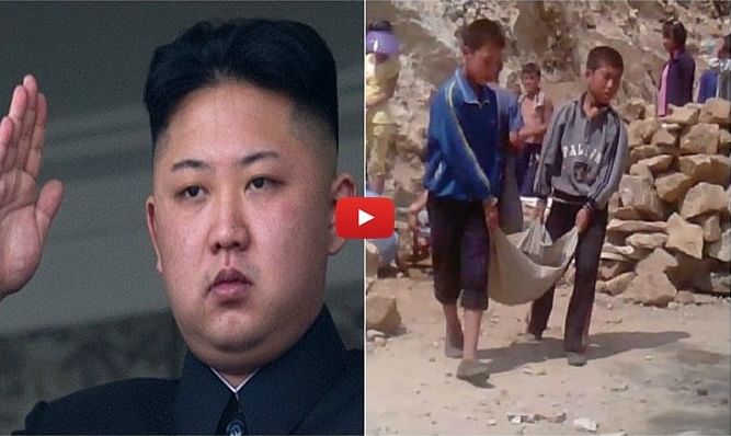 Video of child slavery in North Korea 
