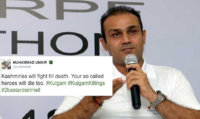 Sehwag gave an epic reply to a troll against Indian Army 