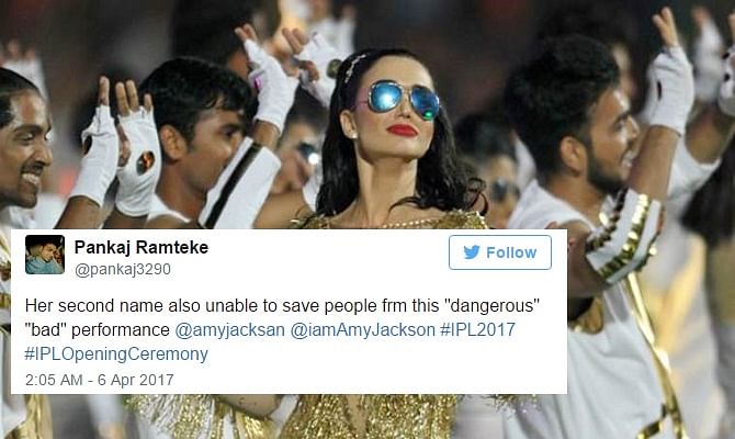 IPL10: Twitter didn't like Amy Jackson opening ceremony performance 