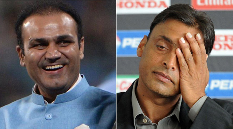 Champions trophy 2017: India Vs Pakistan cricket match, Virender sehwag & Shoaib akhtar taunt