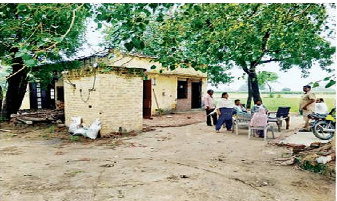 police station in paddy field in Haryana kala amb panipat