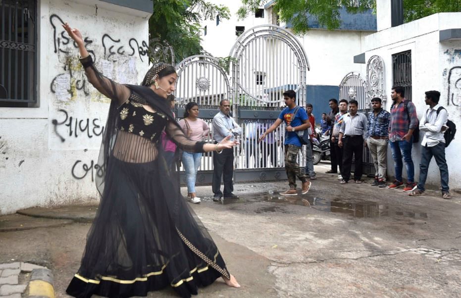 Avni kathak dancer performed against the backdrop of Love Jihad in Ahmedabad. 