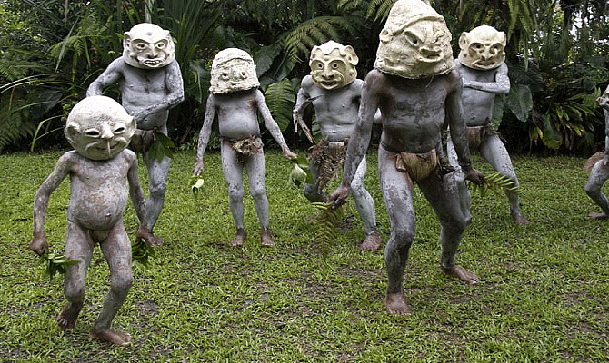Mud Men' of Papua New Guinea found in Waghi Valley, country's highlands