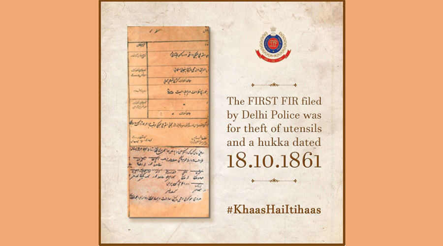 Delhi Police shares first and 156 years old FIR, Know what was stolen?