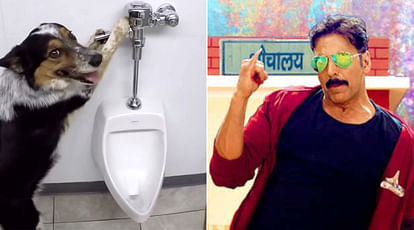 Akshay Kumar Shares Hilarious Video Of A Dog Pulling Flush Handle After Using The Toilet