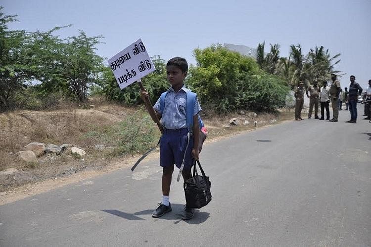 7-year-old anti-liquor protester now becomes reel life hero from real life