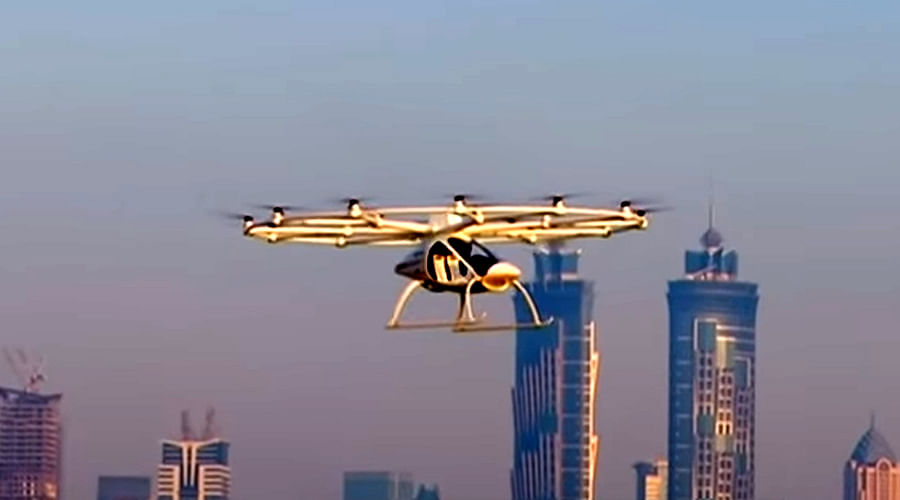 Dubai RTA and Volocopter operate Autonomous flying drone taxi