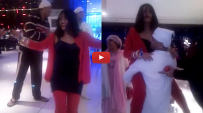 Radhey Maa dance video on lap of Talli Baba Goes Viral