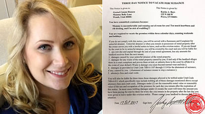 Mom Serves Legal Eviction Notice To Unborn Baby