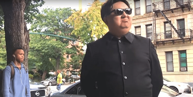 Kim Jong’s lookalike spotted on New York’s streets viral video