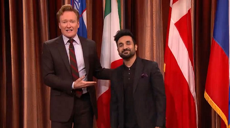 Vir Das appears on Conan O'Brien's talk show and makes fun of US & Donald Trump
