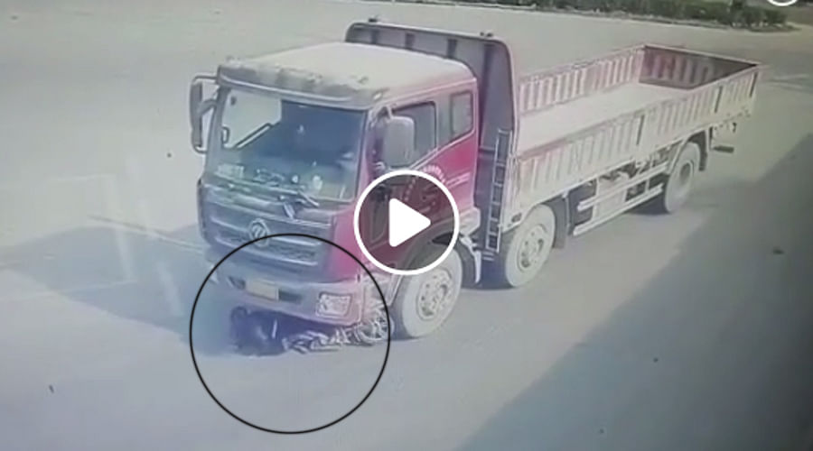 VIDEO: Woman miraculously survives after hit and dragged by a big truck