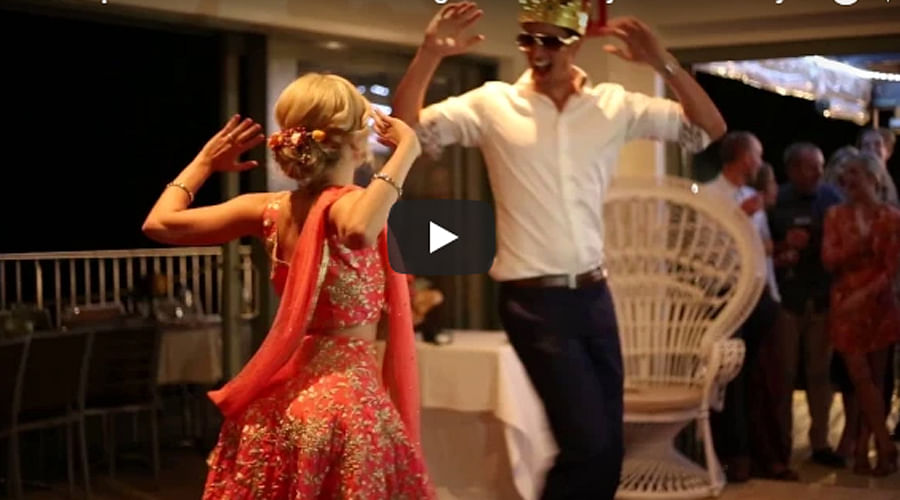 Aussie Couple Wedding Dance on Bollywood Song Kala Chashma