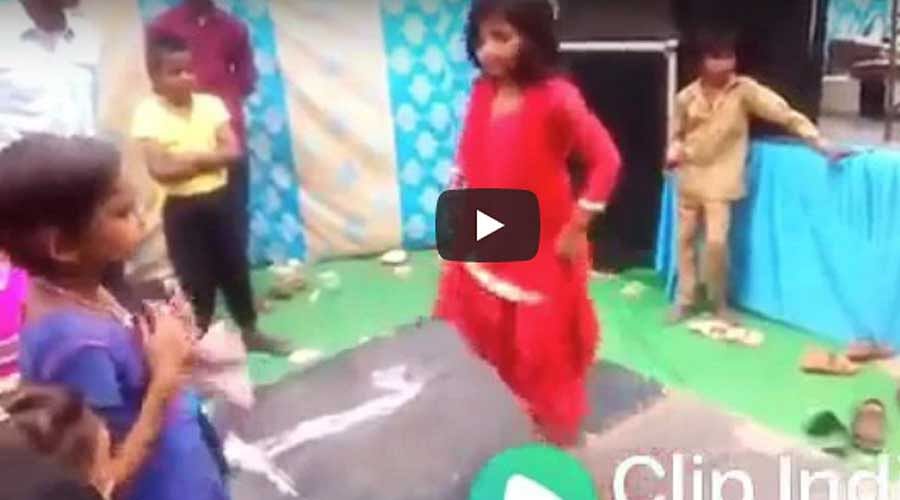 Little sapna chaudhary dance video went viral on social media 