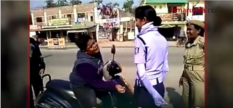kids video goes viral when traffic police grab him on road breaking rule 