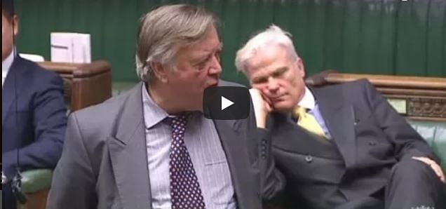 UK Member of parliament caught asleep during debate in house of common 