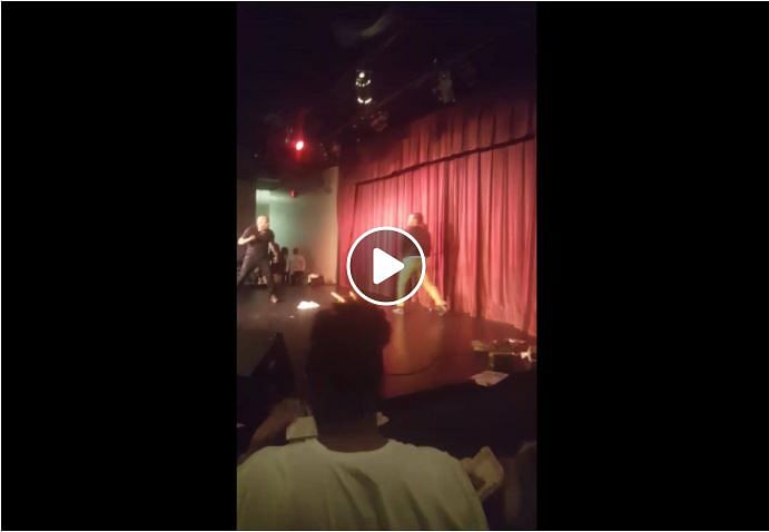 famous comedian Steve Brown attacked during stand up comedy