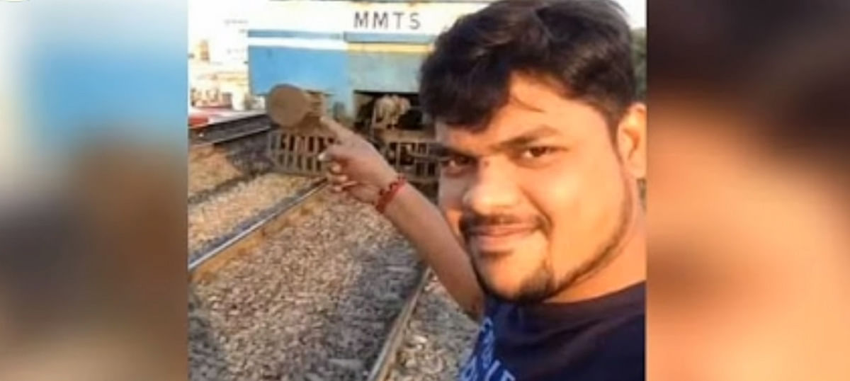 hyderabad train selfie video went viral was a prank