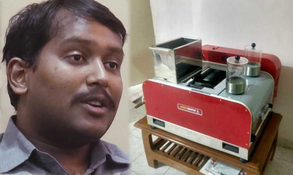 south indian engineer made a machine or dosa making 