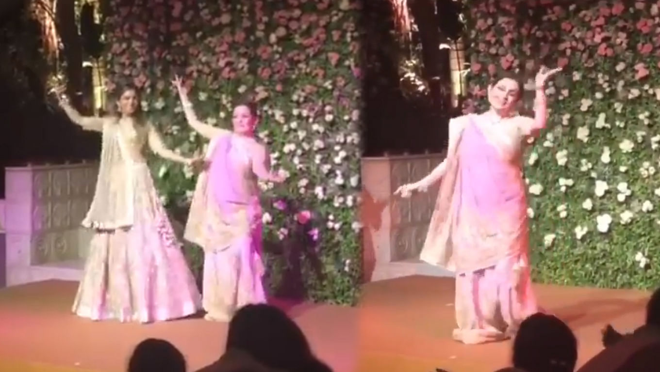 Nita Ambani dances with daughter isha ambani on her engagement video goes viral