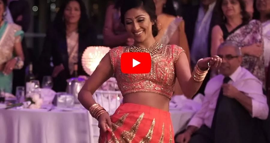Bride surprises Groom with a beautiful Indian Dance, Video goes viral on social media