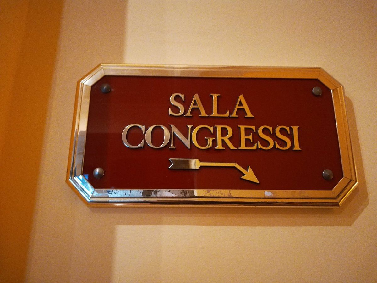 Every Sala Congressi board found in Italian hotel 