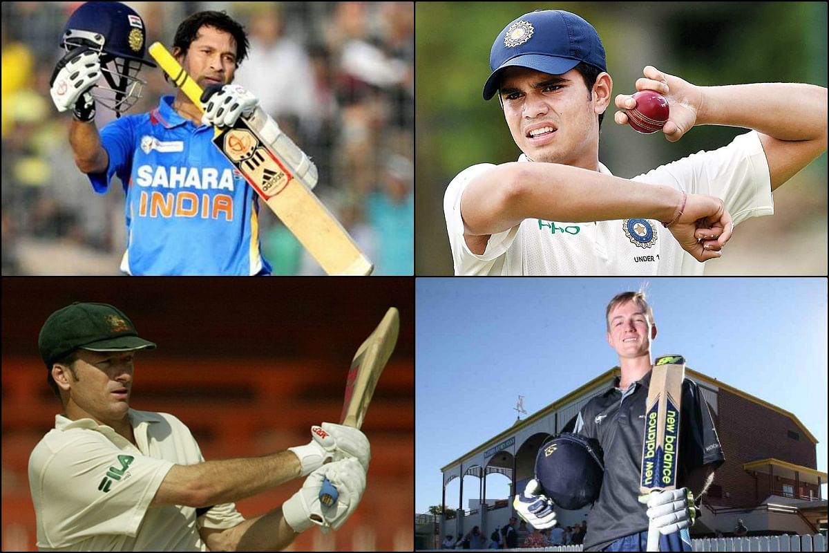 here are the list of Son of veteran cricketers whose next generation also playing in the field 