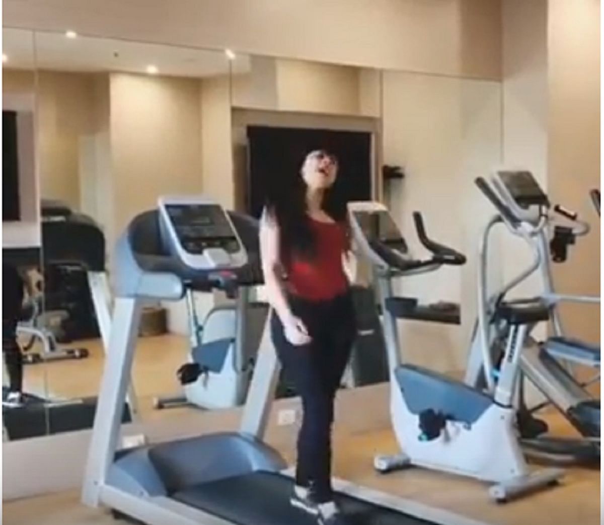 Girl did dance inside the gym, video goes viral on social media 