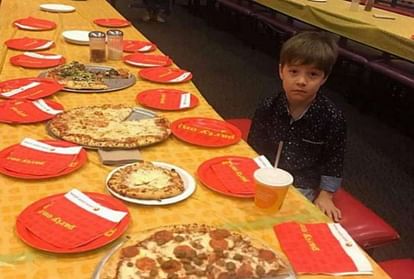 Heartbroken image of a Boy who is alone on his birthday party
