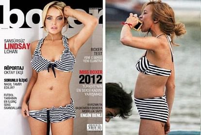 some see Hollywood Celebrities Before and After pictures in magazine cover