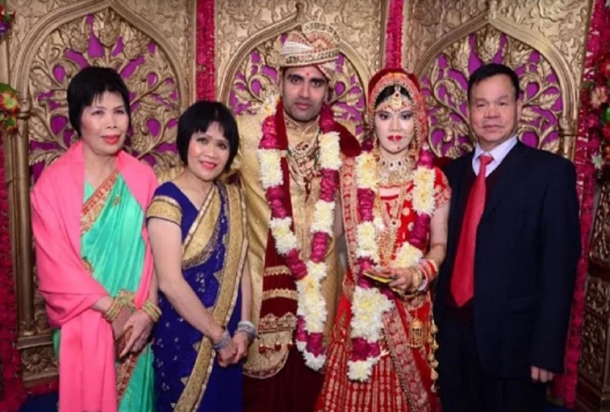 baghpat man robin panwar married with chinese girl minhuva jong