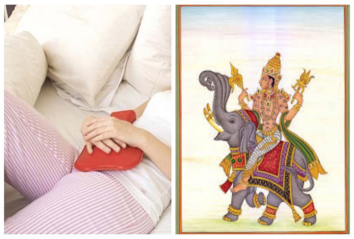 women have to bear the pain of period due to indra dev and menopause history