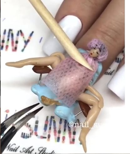 video of baby birth nail art shared by russian artist is trending strangest thing ever seen