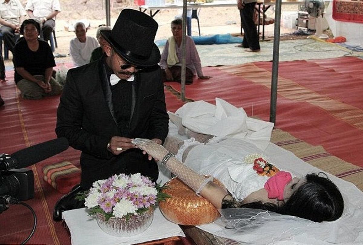 ghost wedding boy marry with dead bride in China