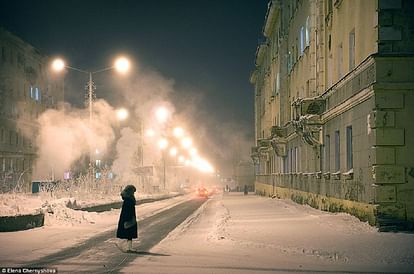 world coldest city is Norilsk in Russia have no road people travel by flights or ships