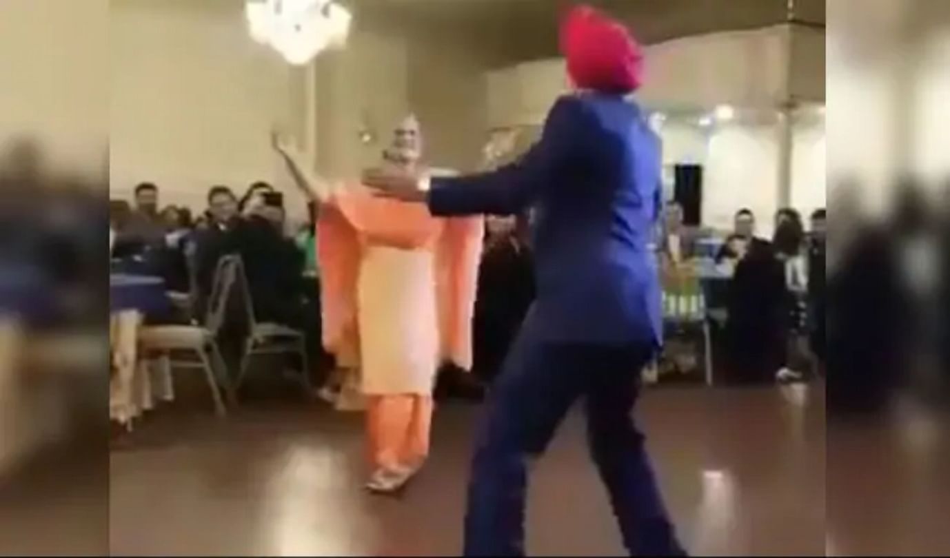 Sardar ji strange danced with his wife on 50th anniversary of marriage, family got amaze