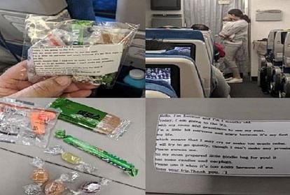 woman with new born baby in flight with mother note fb post goes viral 